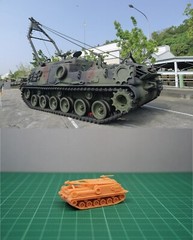 1/144 USA M88A1 Hercules Equipment Recovery Vehicle (fine detail) Resin Kit