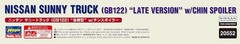Hasegawa HA20552 1:24 Nissan Sunny Truck (Gb122) Late versie met Chin Spoiler Mo