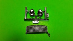 1940 Willys Pickup Truck Gasser 1/25 Tilt Nose Hood Red Glass Headlamps Grill
