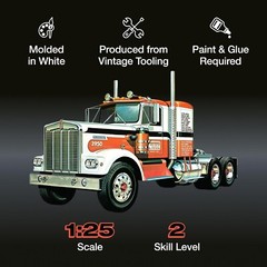 High-Detail Kenworth W925 Truck Model Kit for Adult Hobbyists – Easy Assemblyt**