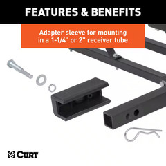500 Lb. Capacity 48 In. X 20 In. Steel Basket Style Hitch Cargo Carrier for 2 In