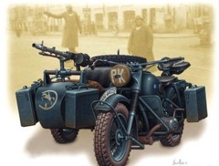 Master Box 3528 WWII German motorcycle 1/35 scale