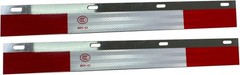 Pair Mud Flap Hangers Kit 30″ Use 24″ Wide Semi Truck Mudflaps Steel Straight