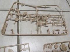 Tamiya Military Jeep Model Parts Tan Wheels Gas Cans Seats New