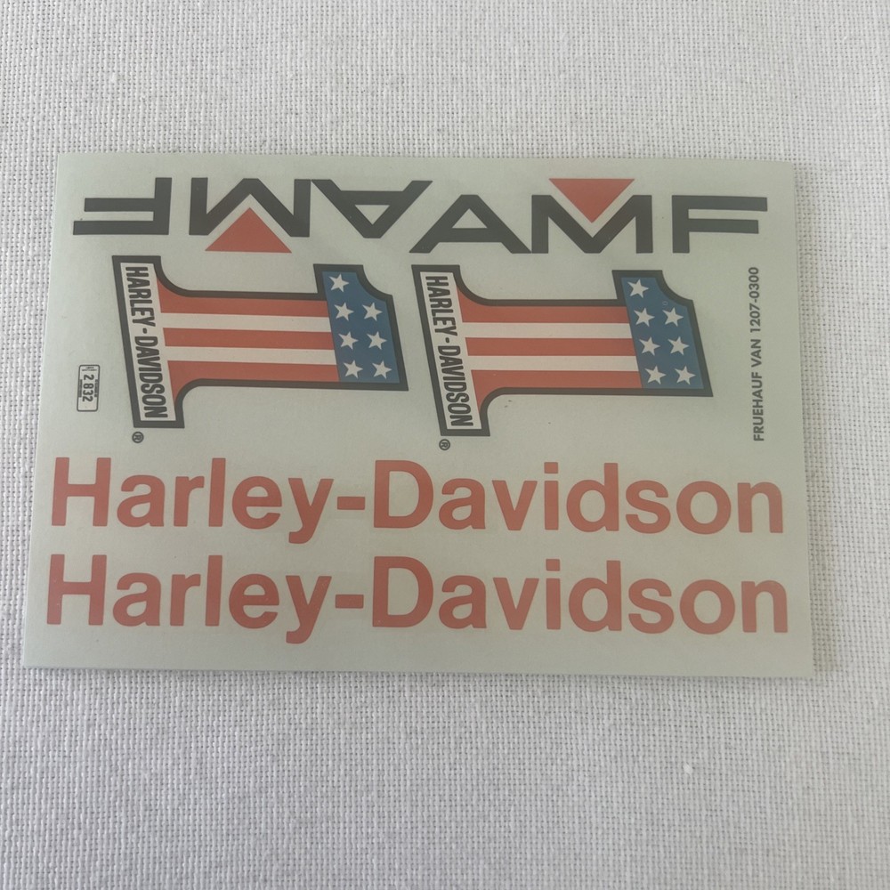 Vintage Monogram Snap Tite 1/32 Fruehauf 40′ Harley-Davidson Decal 1207 Only