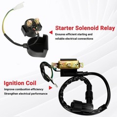 Ignition Coil Starter Solenoid Voltage Regulator CDI Compatible with Tao tao …