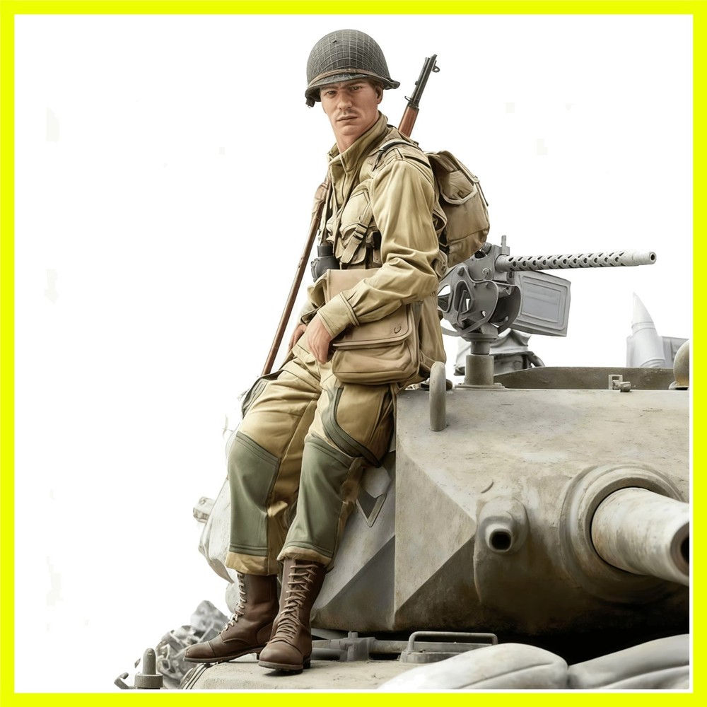 1/16 Resin Model Kit GK, Tank Member Group Resin Model Toy, Unpainted