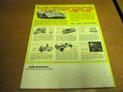 VINTAGE 1971 AUTO WORLD CATALOG 21ST EDITION MODEL CARS, SLOT CARS, ETC….