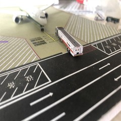 1:400 3d Printed Large Semi-trailer Refueling Truck Airport Static Diorama Model