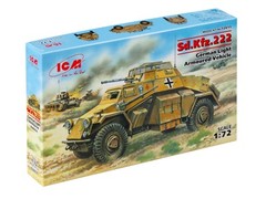 Scale Model 1/72 ICM 72411 SD.KFZ. 222 German Light Armored Vehicle 1939 – 1945