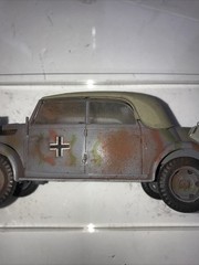 1/48 ? German Steyr Type 1500A Kommandeurwagen Model – 5-1/2” X 2” X 2-1/4” high
