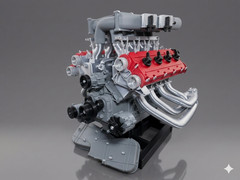 Ferrari F40 Model Engine FDM 3D Printed Vroom Vroom Vroom Decorative