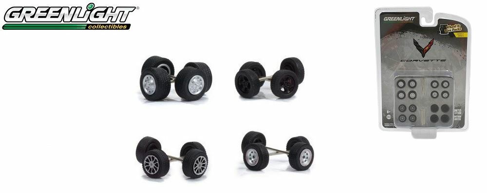 New Greenlight 1:64 Wheel & Tire Pack Series 5 – Chevrolet Corvette 16090-A