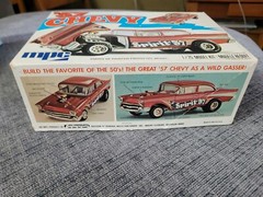 MPC 1957 Chevy Flip Nose SPIRIT OF 57 1/25 Scale 1975 Model Kit Sealed Inside.