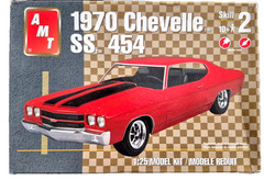 Chevrolet Chevelle 1970 SS 454 AMT 1:25 Scale OPEN BOX Parts in Sealed Bags NEW