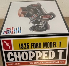 AMT 1925 Ford Model T Chopped T 1:25 Scale Model Car Kit Sealed