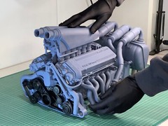 1:4 Scale McLaren F1 S70/2 V12 Engine Model Kit with Gearbox and Exhaust System