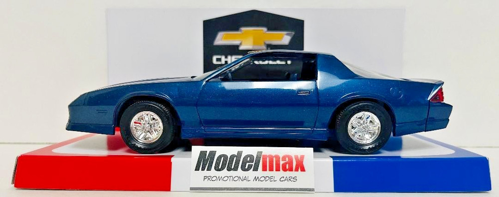 Vintage New 1987 Chevrolet Camaro Z-28 Blue Metallic Promo Model MODELMAX
