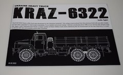 TAKOM UKRAINE KrAZ-6322 #2022 ⭐PARTS⭐ INSTRUCTION & MARKINGS BOOKLET 1/35