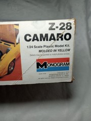 M32A Complete Monogram 1:24 2254 Chevy Camaro Z-28 Rare Model Kit 1979 Yellow
