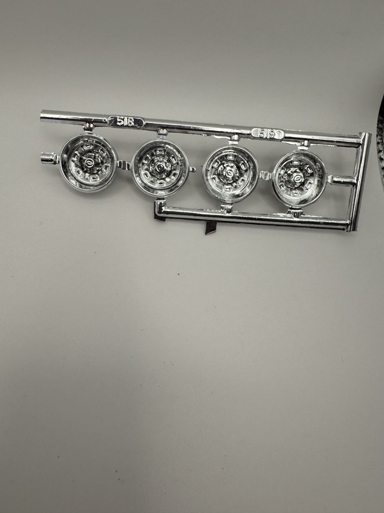 AMT 1142 Chevy Nova SS Pro Stocker Parts Kit Bash Chrome Outer Wheels #518 #519