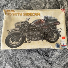 Ertl 1/9 BMW R-75 motorcycle with Sidecar New