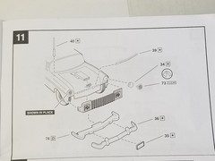 1956 Chevrolet Bel Air HOOD TRIM for Monogram Revell 1:24 Model Kit 56 Chevy