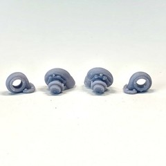 Resin Set Of 2 Dual Mirrored Turbos Turbochargers – 1/24 1/25