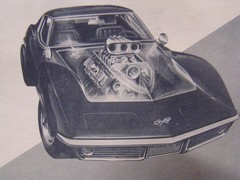 VINTAGE MPC 1969 CORVETTE STINGRAY 1/20 LARGE SCALE AMAZING SURVIVOR UNBUILT