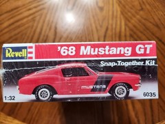 REVELL 1968 MUSTANG GT SNAP TOGETHER MODEL KIT 1987 #6035 FACTORY SEALED 1987