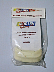 PARTS – RESIN CONVERSION 2003-2005 CHEVROLET MONTE CARLO UPDATED NOSEPIECE 1/24