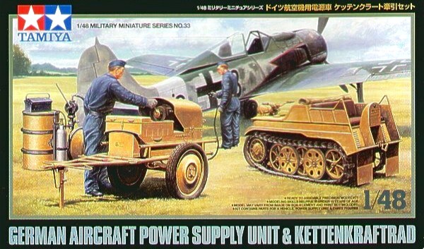 Tamiya 32533 1/48 Model Kit German SdKfz 2 Kettenkrad Aircraft Power Supply Unit