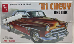 AMT 1951 Chevy Bel Air Retro Deluxe 1:25 Scale Model Car Kit #862/12 NEW Sealed!