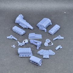 Blown Ford 427 SOHC Hilborn Hat model engine resin 3D printed 1:24-1:8 scale