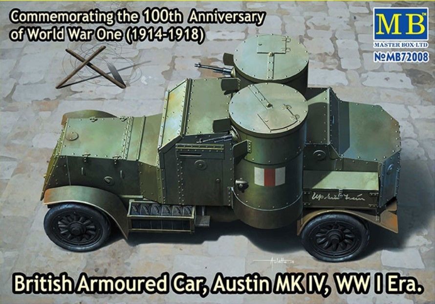 Master Box 72008 British Armoured Car Austin MK IV WWI 1/72 scale