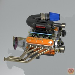 1:25-1:24 Scale Resin Chevy LSX 454/376 Supercharged Engine Kit