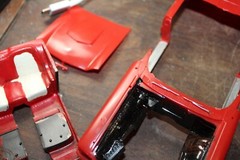 1974 Vintage Monogram Partially Built Model Kit in Box 1958 Ford T-Bird