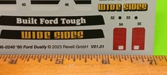 1980 Ford Dually 6 Wheel Drive 4×4 1/25 Decal Sheet Dash Ranger F250 Emblems