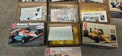 Vintage 1/25 AMT ERTL CART Racing Series NOS Factory Sealed 1989 Lot of 7 Models