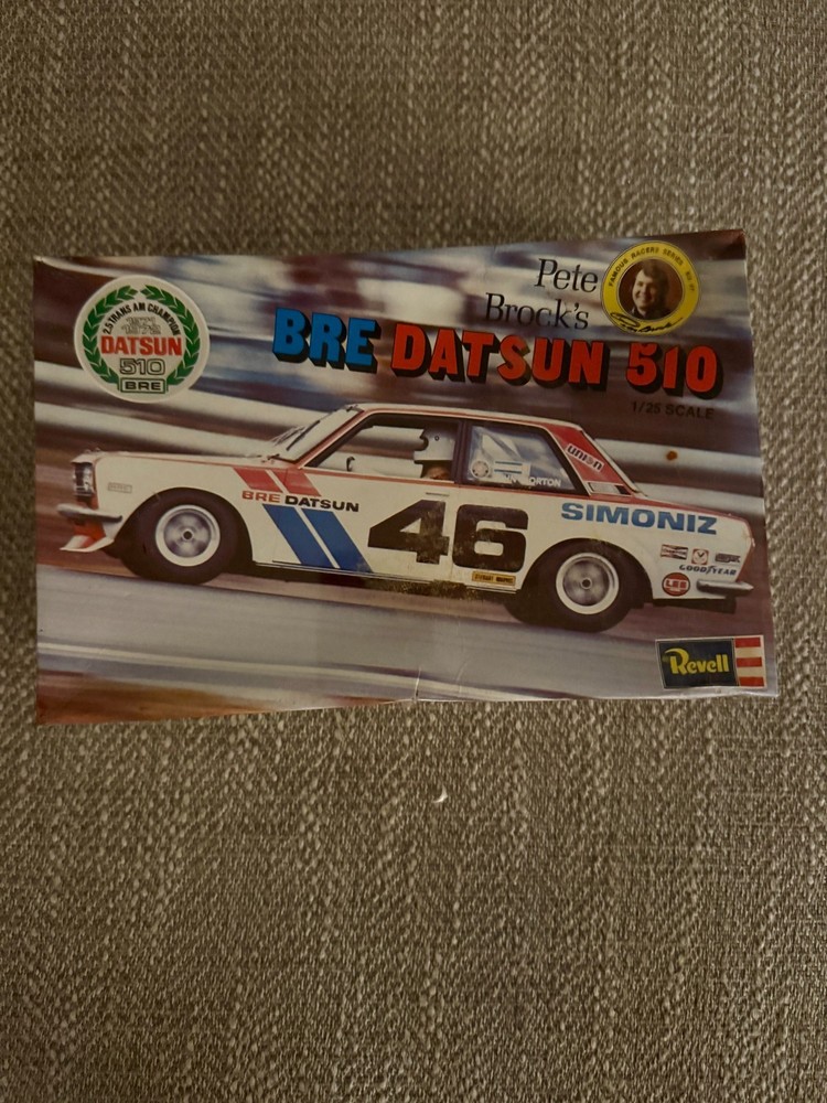 Pete Brocks Bre Datsun 510 Race Car Model Kit Revell 1/25 Scale Sealed