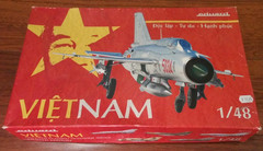 x1 MiG-21PFM in North Vietnamese Service Partially Assembled Eduard 11115 1:48