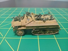 Africa Corps 1/72 1/87 ? Army Tank Trucks Built Model WW II German Tan Tracked