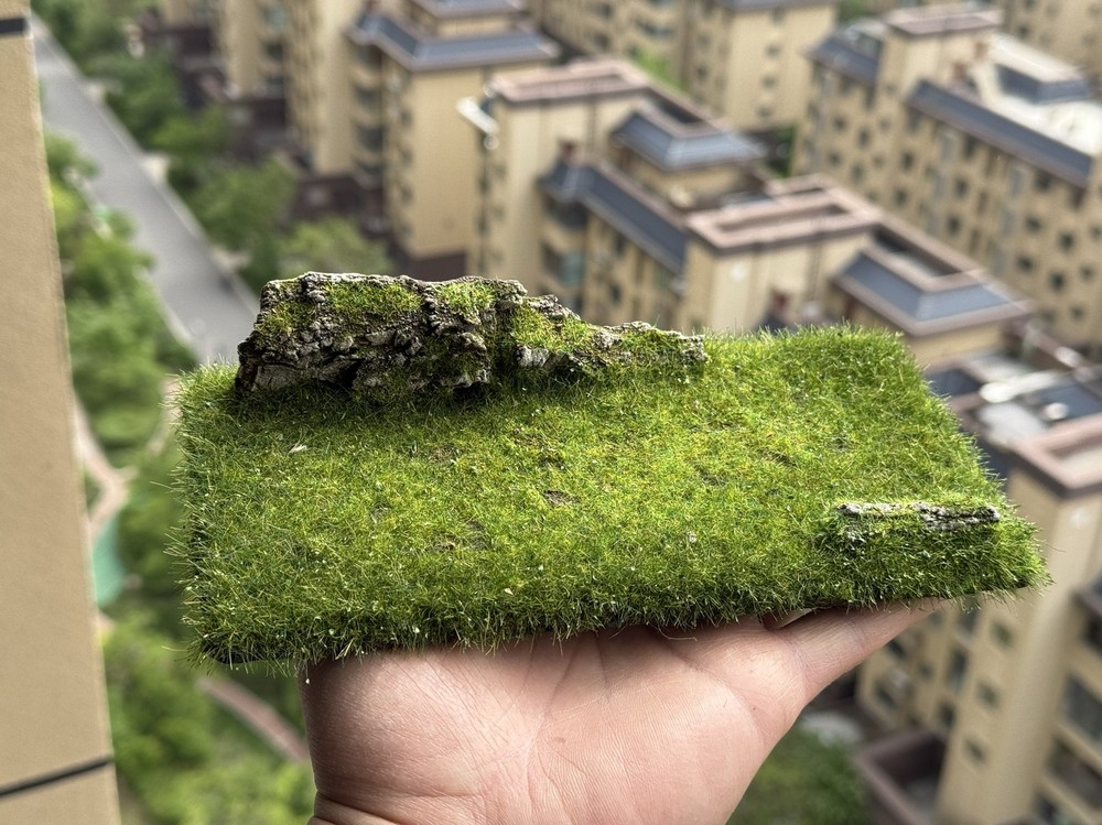 Fake Moss Grass Mat for 1/6 1/12 Soldier Model Diorama Landscape Base Decor