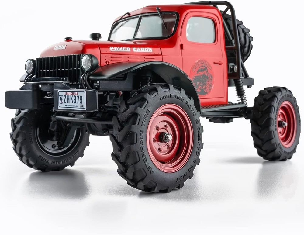 FMS RC Crwaler 1/24 FCX24 Power Wagon RTR 4WD 2.4GHz 3CH Remote Control Car(Red)