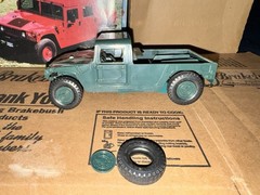 Incomplete Vintage Revell Snaptite Hummer Model Kit – Damaged Body