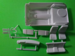 77 1977 Ford Pinto Runabout 1/25 interior tub bucket seat dash steering wheel