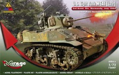 MIRAGE 726087 1:72 US Light Tank M5A1 (Late) ‘3rd Ard. Div. Normandy, July 1944’