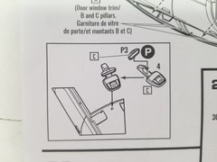 2021 Dodge Charger Hellcat OVERHEAD CONSOLE & MIRROR from 1:25 AMT Model Kit