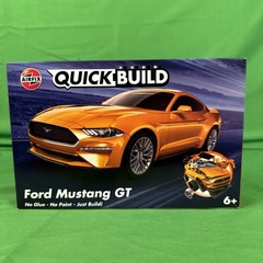 Airfix Quickbuild Ford Mustang GT Orange Snap On Plastic Model Car Kit J6036