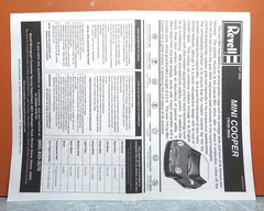 1/24 REVELL MINI COOPER # 2995 (INSTRUCTIONS ONLY)